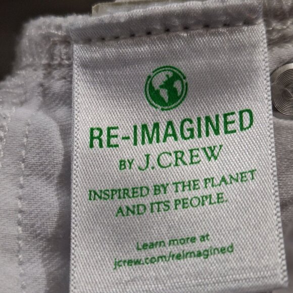 J Crew 9" high rise toothpick white jeans size 25P - Picture 5 of 10